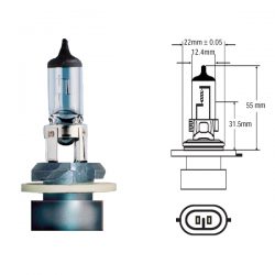 FOCO HELLA HALOGENO 12V 65W BASE AXIAL